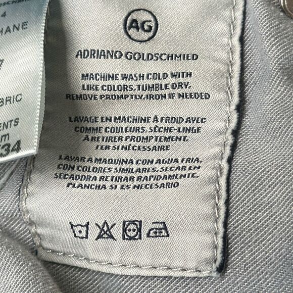 Adriano Goldschmied AG Jeans Mens size 31 34 The Graduate Denim 360 Stretch - Picture 12 of 12